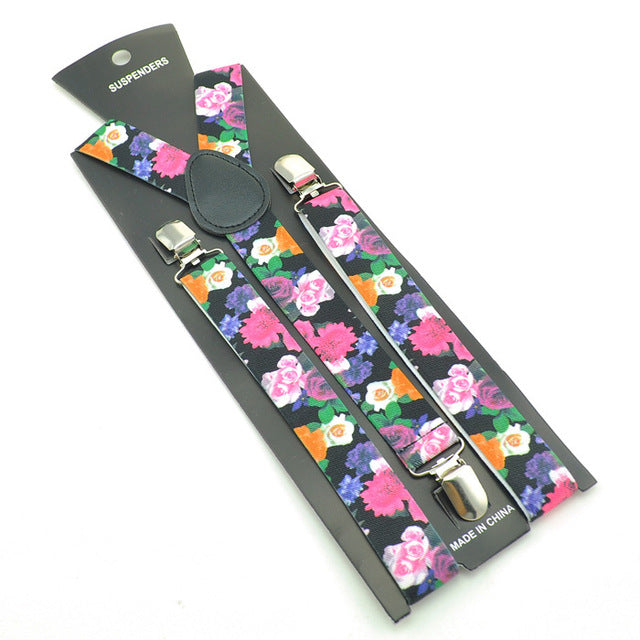 Classic Floral Men's Suspenders