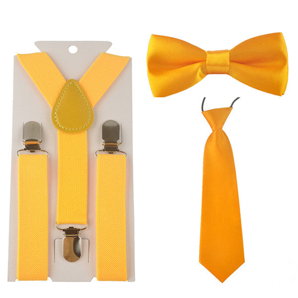 Plain Suspender & Bowtie On Set
