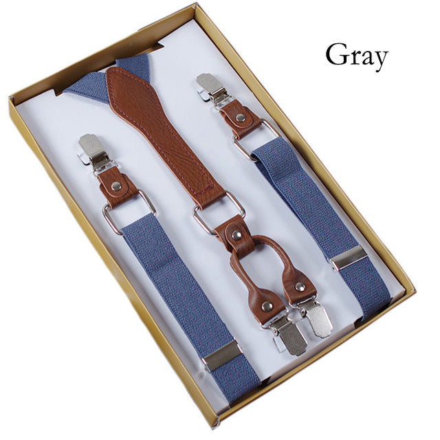 Men's 4 Clips Suspenders