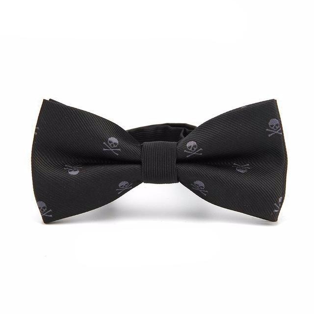 Novelty Skull Print Bowties