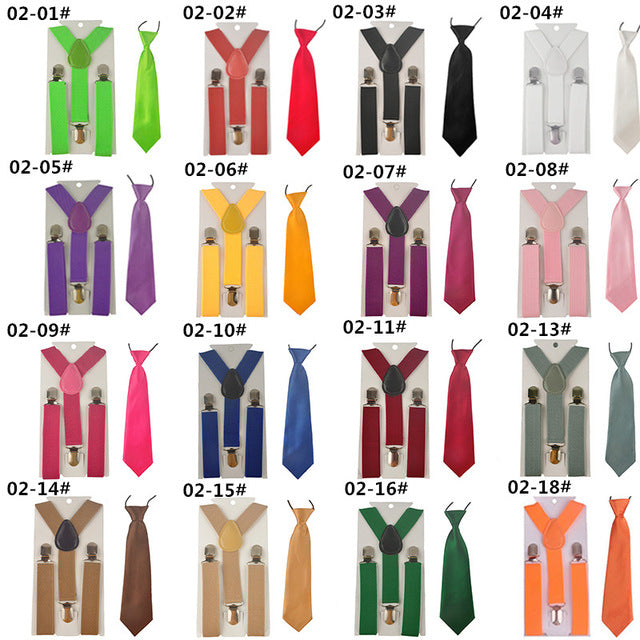 Plain Suspender & Bowtie On Set
