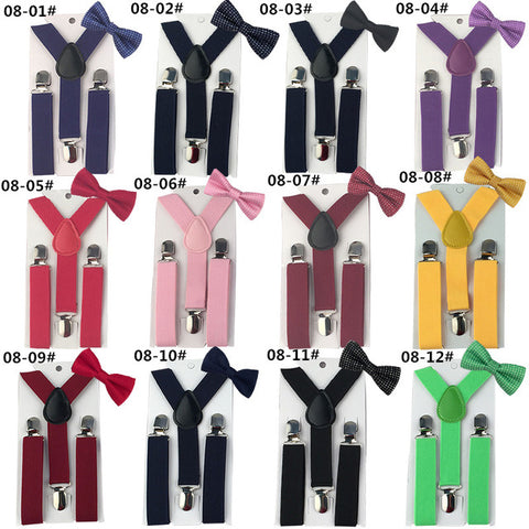 Plain Suspender & Bowtie On Set