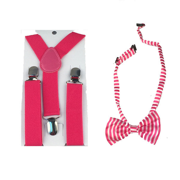 Novelty Matchy Bowtie & Suspender Set