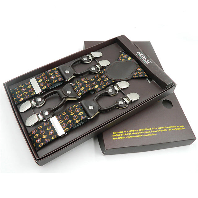Elegant 6 Clips Party Suspenders