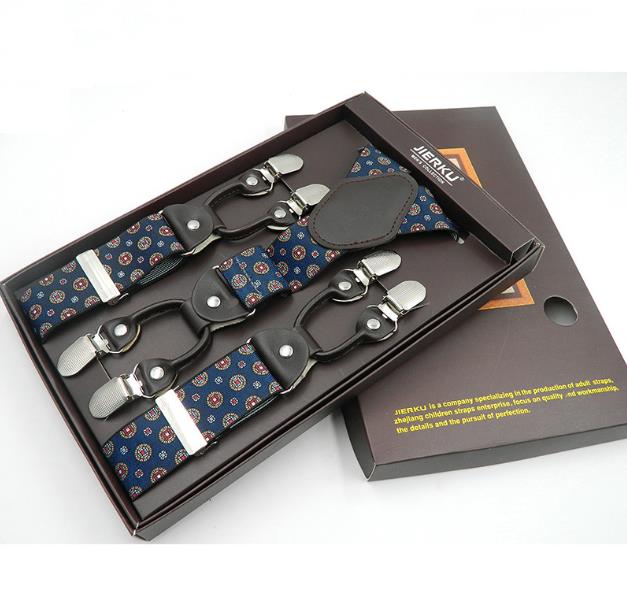 Elegant 6 Clips Party Suspenders