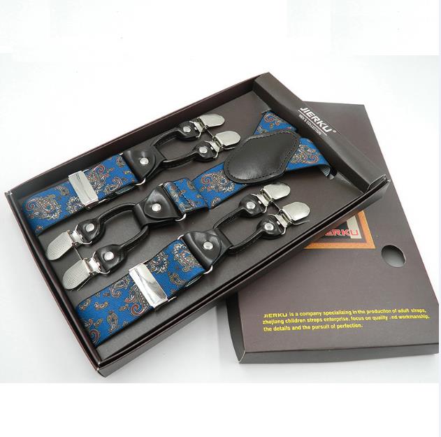 Elegant 6 Clips Party Suspenders