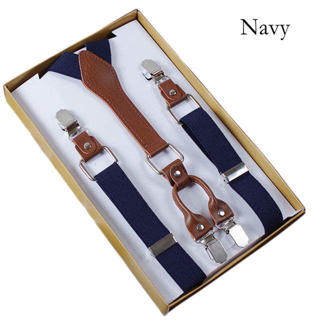 Men's 4 Clips Suspenders