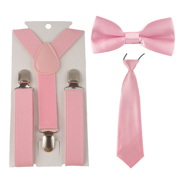 Plain Suspender & Bowtie On Set