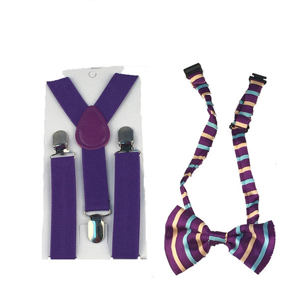 Novelty Matchy Bowtie & Suspender Set