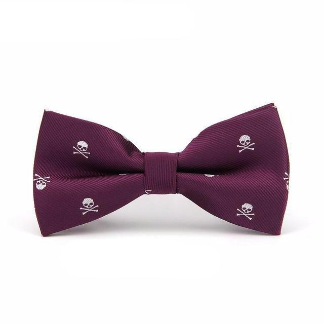 Novelty Skull Print Bowties