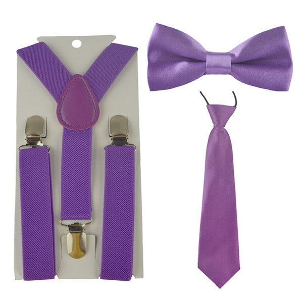 Plain Suspender & Bowtie On Set