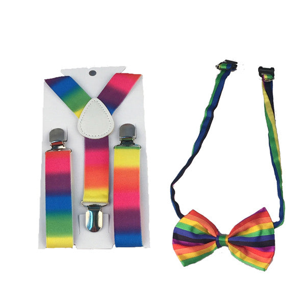 Novelty Matchy Bowtie & Suspender Set