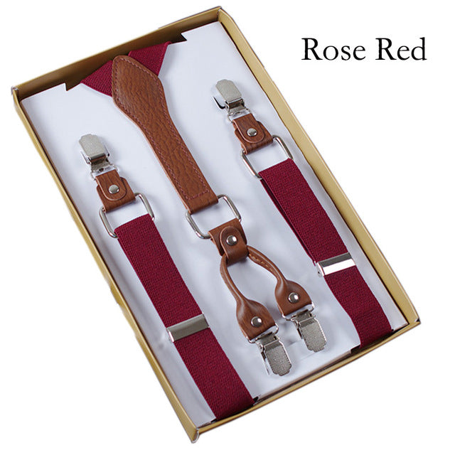 Men's 4 Clips Suspenders