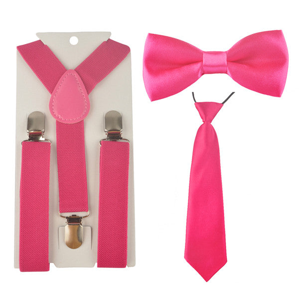 Plain Suspender & Bowtie On Set