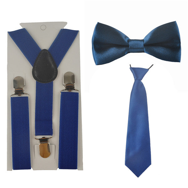 Plain Suspender & Bowtie On Set
