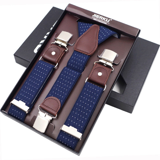 Gentleman's 4 Clip Suits Suspenders