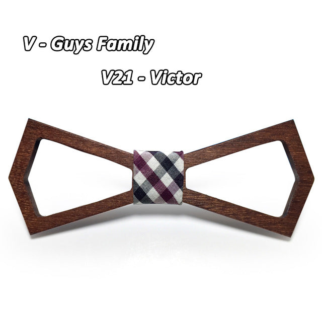 Unique Wooden Hollow Bowties