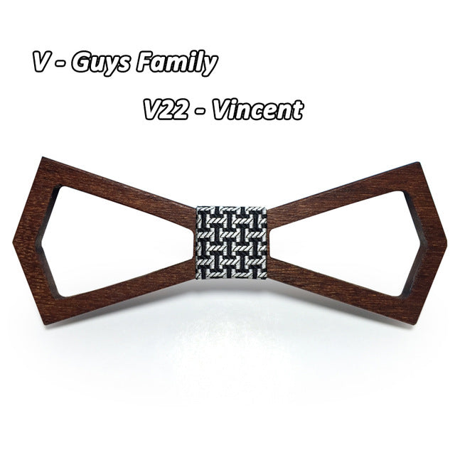 Unique Wooden Hollow Bowties