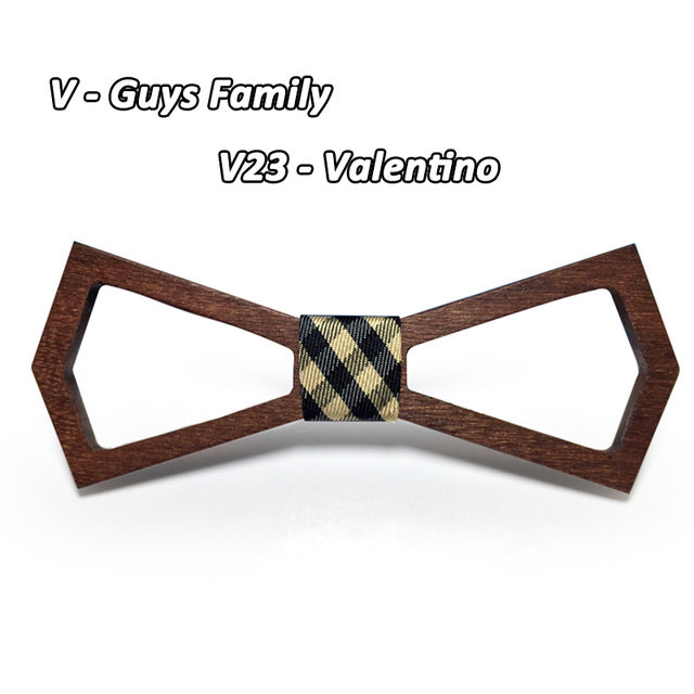 Unique Wooden Hollow Bowties