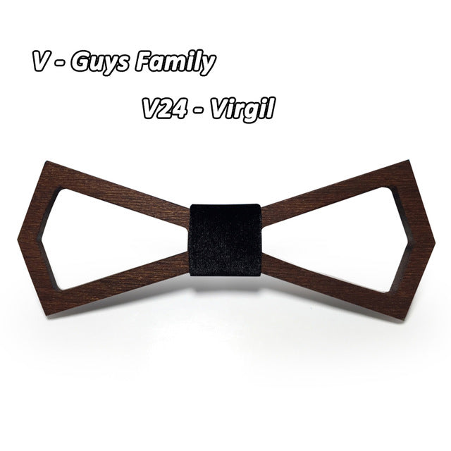 Unique Wooden Hollow Bowties