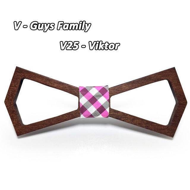 Unique Wooden Hollow Bowties