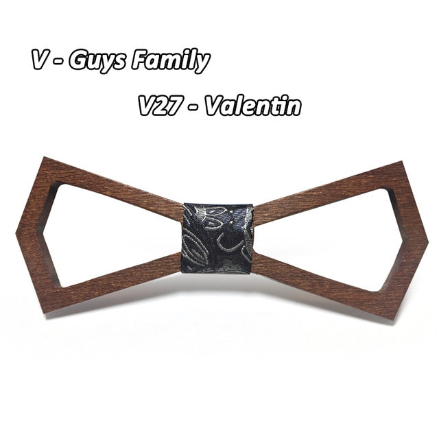 Unique Wooden Hollow Bowties