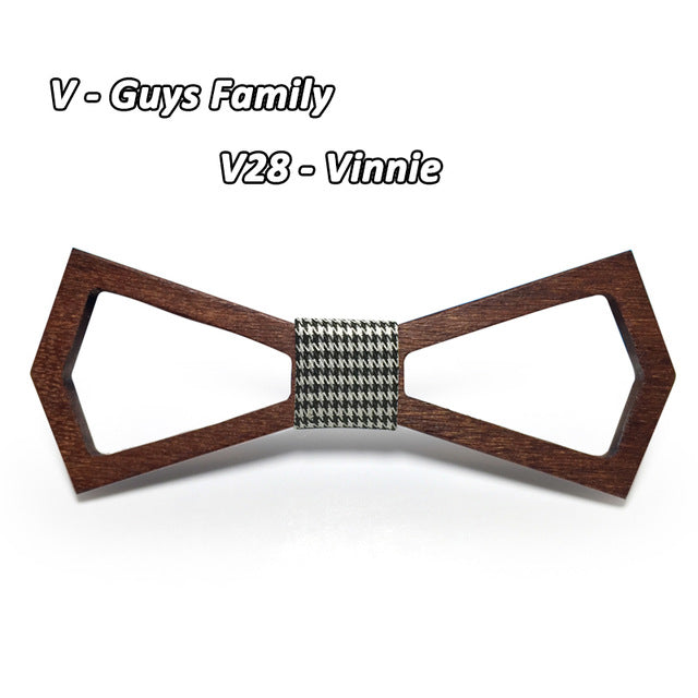 Unique Wooden Hollow Bowties
