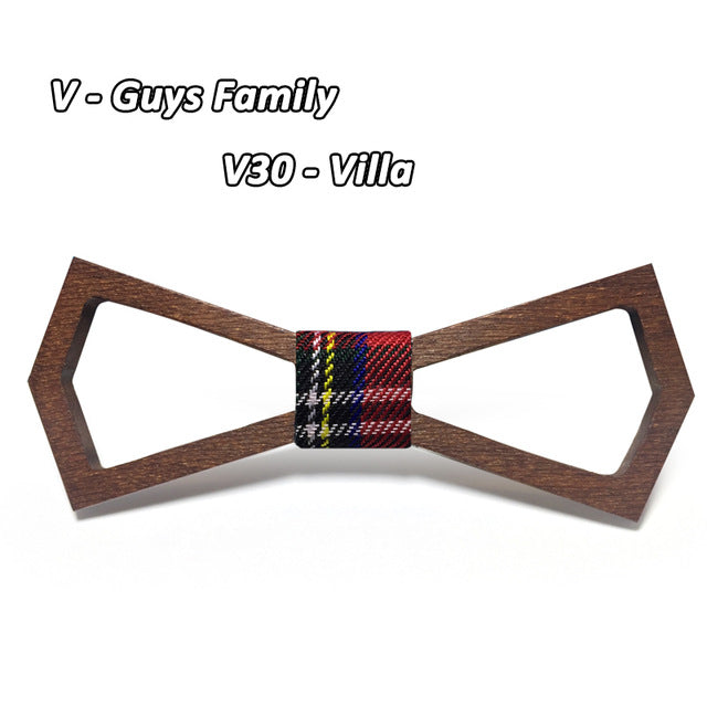 Unique Wooden Hollow Bowties