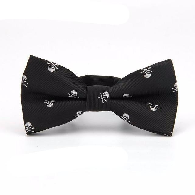 Novelty Skull Print Bowties