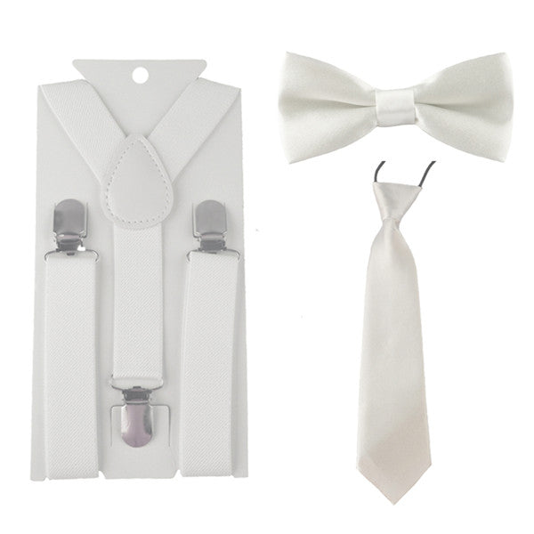 Plain Suspender & Bowtie On Set