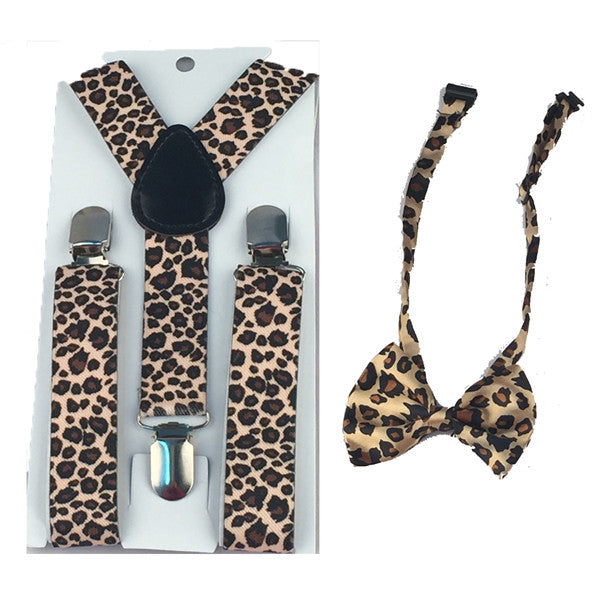 Novelty Matchy Bowtie & Suspender Set