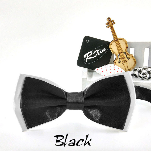 Two-Tone Silk Bowties