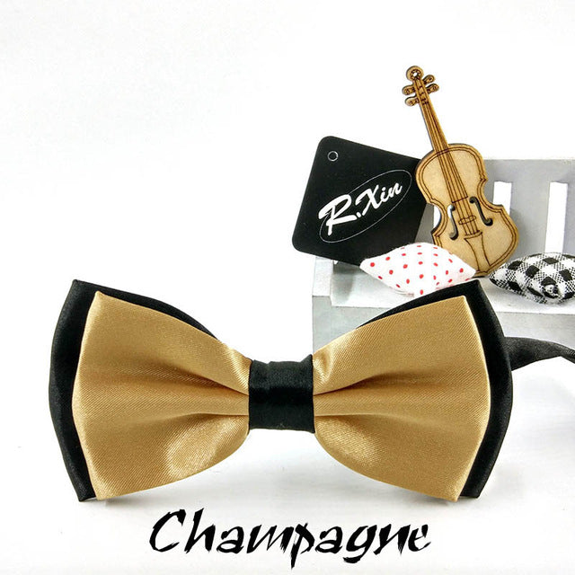 Two-Tone Silk Bowties