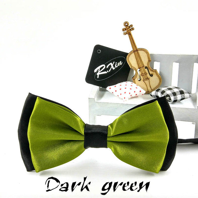 Two-Tone Silk Bowties