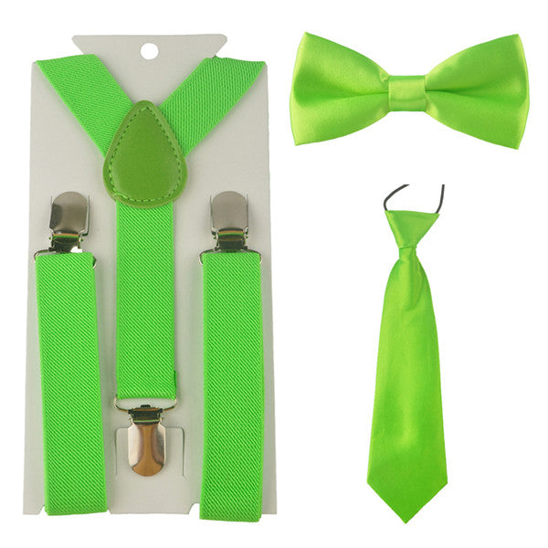 Plain Suspender & Bowtie On Set