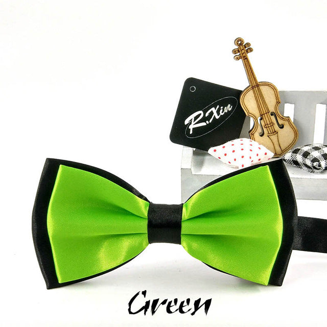 Two-Tone Silk Bowties