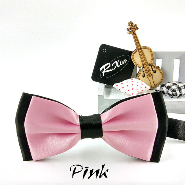 Two-Tone Silk Bowties