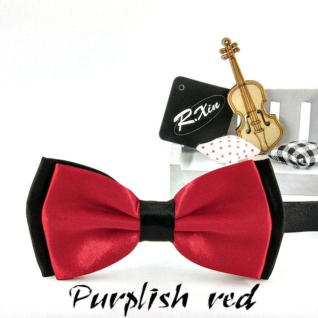 Two-Tone Silk Bowties