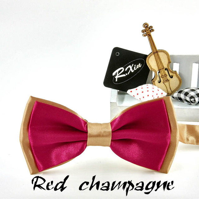 Two-Tone Silk Bowties