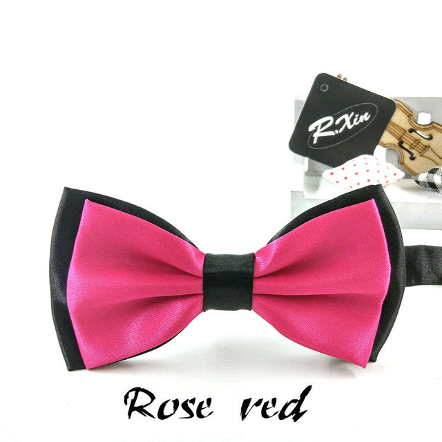 Two-Tone Silk Bowties