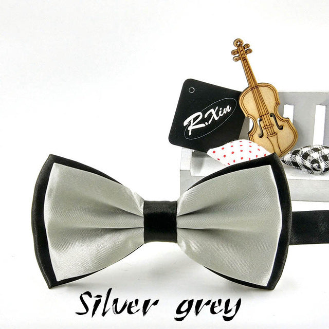 Two-Tone Silk Bowties