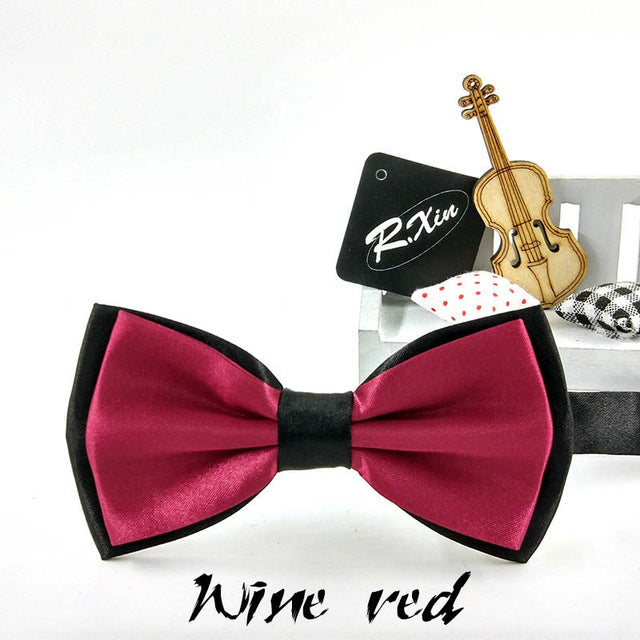 Two-Tone Silk Bowties