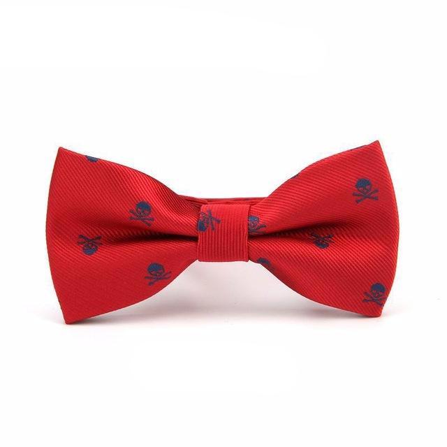 Novelty Skull Print Bowties